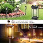 8er Set Solarleuchten für Außen mit 3000K Warmweiss – Wasserdichte Gartenlampen mit Auto Ein/Aus – Bild 2