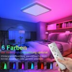 Fuqiduo LED Deckenleuchte RGB dimmbar 24W 3200lm – Fernbedienung & Farbwechsel – Bild 4