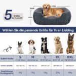 FURTIME Hundebett XL 89x63cm – Orthopädisches Hundesofa mit Memory-Schaum für grosse Hunde – Bild 6