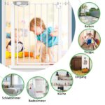AufuN Treppenschutzgitter 95–105 cm – Druckbefestigung, selbstschliessend, erweiterbar – Bild 7