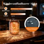 GOTOME Schmetterling Solar-Laterne – Wasserdichte LED Gartenleuchte mit Lichtprojektion – Bild 4
