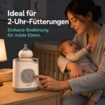 GROWNSY Flaschenwärmer Baby – Intelligente Automatik, 3–5 Min. Wasserbad, Sterilisieren & Auftauen – Bild 6
