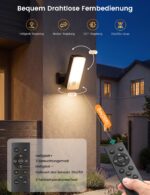 Ledronix 10000mAh LED Wandleuchte mit PIR-Bewegungsmelder – IP65 Aussenlampe mit Fernbedienung – Bild 6