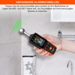 LASELION MS04 Feuchtigkeitsmessgerät mit Kugelsensor – Zerstörungsfreie Messung für Wände & Holz – Bild 3