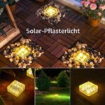 4er Set Solar Pflastersteine 10x10x5cm – LED Bodenleuchten für Garten & Balkon – Bild 6