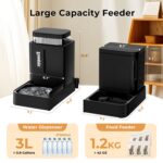 ZOMISIA Automatischer Futterspender 3L 2-in-1 – Schwerkraft Futterautomat für Katzen & Hunde – Bild 3