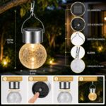 SC-Daily Solar-Hängeleuchten 8er Set – Warmweiss IP65 Gartenleuchten für Aussen – Bild 4