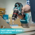 Ecarke 18V Akku-Bohrschrauber kompatibel mit Makita – 50 Nm Drehmoment für Heimwerker – Bild 2