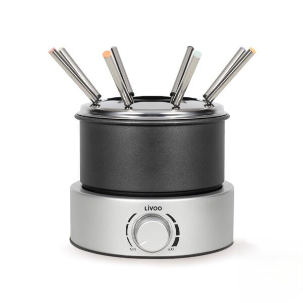 Livoo Elektrisches Fondue-Gerät DOC333 – 800 W, 2,4 l, PFAS-frei für 8 Personen