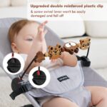 iGRATENS Babywippen-Spielzeugstange aus Naturholz – Safari-Design für Soft & Bliss – Bild 3