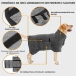 HezzLuv Hundebademantel aus Mikrofaser – Schnelltrocknend & saugfähig für alle Grössen – Bild 4