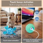 Qraxond Interaktiver Hundeball mit Bewegungssensor – USB-aufladbar für kleine bis grosse Hunde – Bild 3