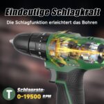 PULITUO 12V Akku-Bohrschrauber Set mit 35 N·m – Kompakt & vielseitig für Heimwerker – Bild 3
