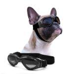 PETLESO Hundesonnenbrille Schwarz – UV & Windschutz mit verstellbarem Riemensystem