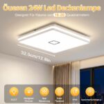 32 cm LED Deckenleuchte 24W Dimmbar mit APP – Smart Badezimmerlampe IP44 für alle Räume – Bild 3