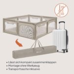 Lionelo WILLOW XL Laufgitter 187x207 cm – Grossflächiger Laufstall ab Geburt bis 48 Monate – Bild 8