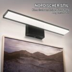 YIQAN LED-Spiegelleuchte 40cm 12W 6000K – Badezimmerleuchte IP44 für klares Licht – Bild 3