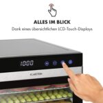 Klarstein Flavour Dry Dörrautomat – Professioneller Dehydrator mit 6 Gitterebenen & 360° Airflow – Bild 4