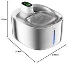 WILKIEE Katzenbrunnen Edelstahl 4.1L Kabellos – intelligenter Trinkbrunnen mit Sensor & 4000mAh – Bild 11