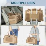 Petsfit Transporttasche Katze Hund faltbar – Flugtasche mit Schultergurt & Kissen – Bild 8