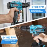 ENRIPRT 21V Akkuschrauber-Set mit 2×2Ah Akkus – 45 Nm Drehmoment für Profi & DIY – Bild 2