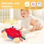 hahaland Krabbe Krabbelspielzeug ab 6 Monaten – Musikalisches Baby Spielzeug mit Aufnahmefunktion – Bild 4