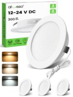 ALUSSO 3er Set LED Einbaustrahler 12-24V – Flach & IP44 für Küche & Möbel