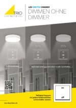 Trio Leuchten LED Wandleuchte Brad – Dimmbar mit Holz & Nickel Design – Bild 6
