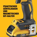 DEWALT 18V Schlagbohrschrauber Brushless mit 2x2,0Ah Akkus & TSTAK-Koffer – Bild 7