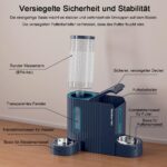 Gardner Pet Automatischer Futterspender mit 2 Edelstahlnäpfen – Schwerkraftsystem für Katzen & Hunde – Bild 8