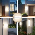 VivaLet LED Wandlampe 20W 2000LM IP65 – Up & Down Beleuchtung für Innen & Aussen – Bild 8