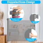 NAIZY Türschutzgitter Rollo 0–150 cm – Sicheres Treppenschutzgitter für Baby & Hund – Bild 6