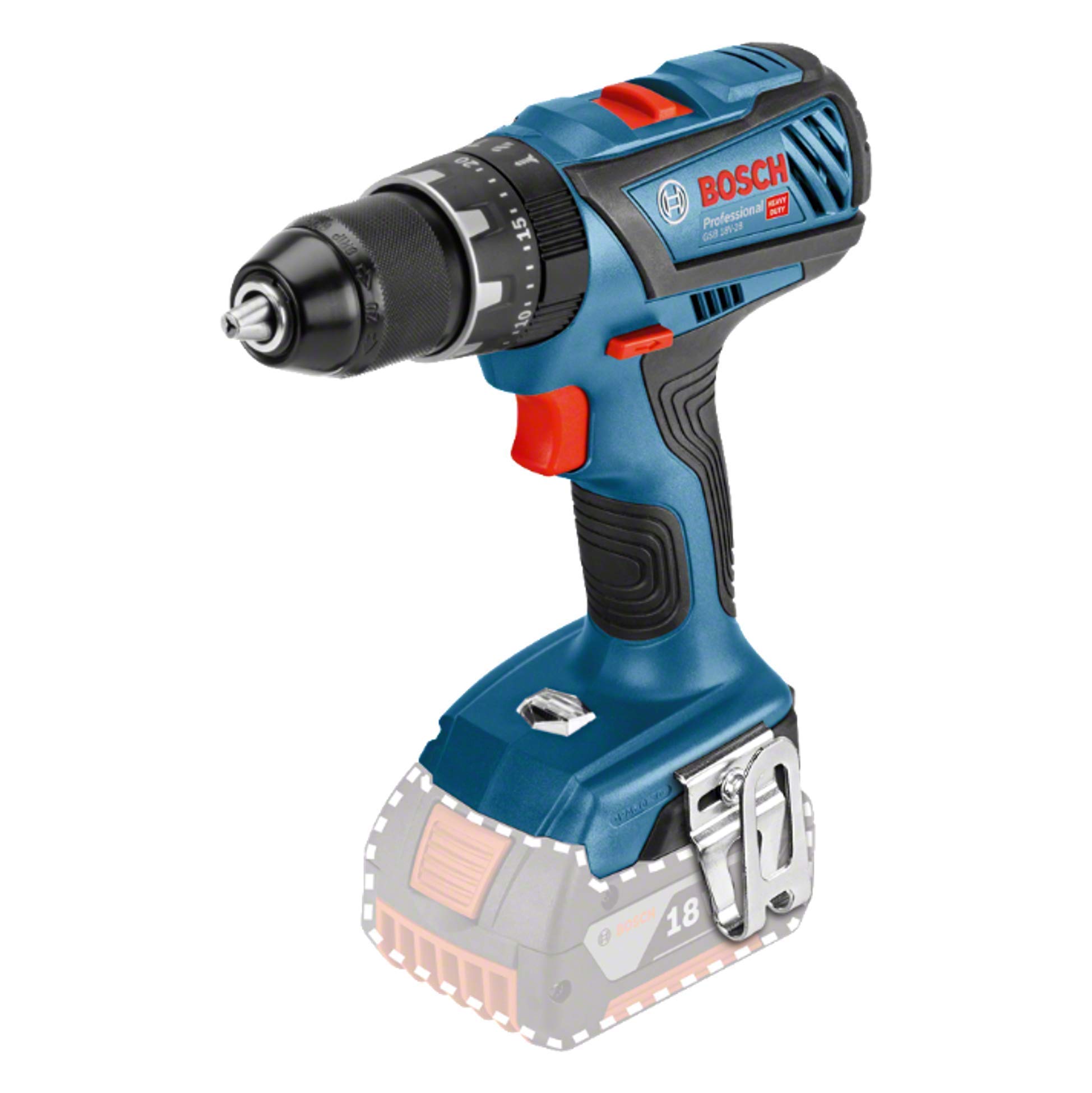 Bosch Professional GSB 18V-28 Akku-Schlagbohrschrauber – 63 Nm Drehmoment