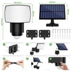 BENMA Solarlampe mit Bewegungsmelder – 115 LEDs, IP65, 3 Farbtemperaturen & 3 Modi – Bild 5
