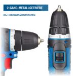 HYUNDAI 12V Akkubohrschrauber CD1201LI Set – Kompakt-Bohrmaschine mit Akku & Zubehör – Bild 4