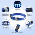 MASBRILL LED-Hundehalsband aufladbar – Sichtbarkeit bis 500 m für nächtliche Spaziergänge – Bild 3