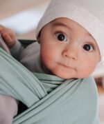 Hoppediz Elastisches Babytragetuch 4,60 m – Bio-Baumwolle für Neugeborene ab Geburt – Bild 2