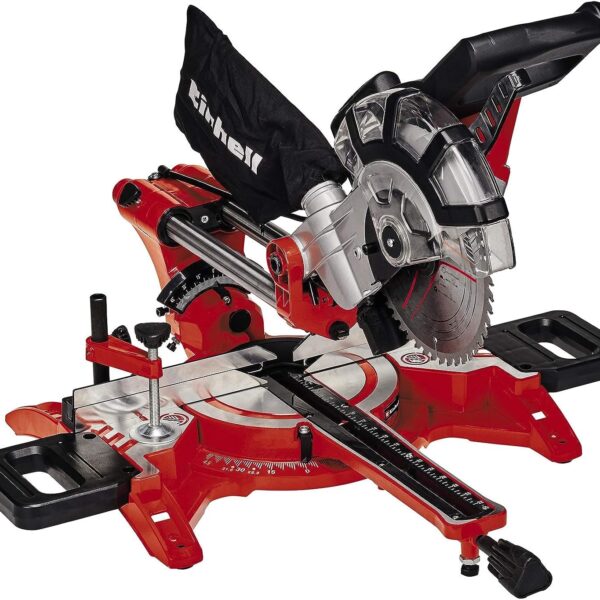 Einhell TC-SM 2131/2 Dual Zug-Kapp-Gehrungssäge – 1800 W Präzisionssäge mit Laser