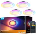 Govee Smart Einbaustrahler LED 4er Set – 900lm RGBWW Deckenleuchte mit Matter & Alexa