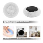 Nepfaivy Donut Haustierbett M 50cm – Flauschiges Katzenbett & Hundebett Waschbar – Bild 7