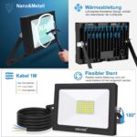 MEIKEE LED Strahler 35W 3000LM Kaltweiß – IP66 Aussenstrahler 2er Set für Garten & Sportplätze – Bild 4