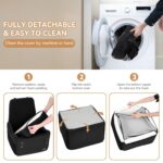 Petsfit Hundeautositz bis 15 kg – Memory Foam Booster mit Sicherheitsgurt für kleine Hunde – Bild 7