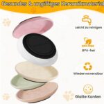 Vikcvcsc 5er Keramik-Katzennapf-Set mit Silikonboden – Anti-Whisker-Fatigue für Katzen – Bild 3