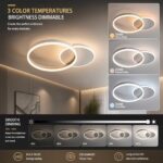 LED Deckenleuchte 36W dimmbar 3000K–6000K – Moderne Lampe 55×40 cm für alle Räume – Bild 2