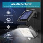 MPJ 2er Set Solar-Wandleuchte mit 56 LED & Bewegungsmelder – IP65 Gartenbeleuchtung – Bild 6