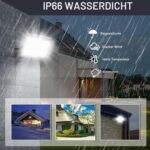 Yatosally 100W LED Außenstrahler – 10000 Lumen, IP66 wasserdicht für Garten & Terrasse – Bild 4