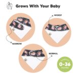 KeaBabies 10er-Pack Bandana-Lätzchen Bio-Baumwolle – Saugfähige Sabber-Lätzchen für Neugeborene – Bild 3