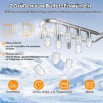 GUIVACI Eiswürfelmaschine mit Selbstreinigung – 12 kg/24h, tragbar mit Griff – Bild 4