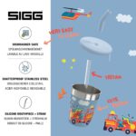 Sigg Edelstahl Kinderbecher 0.35 L mit Strohhalm – Spritzwasserschutz für Kinder – Bild 3