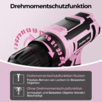 VIWKO 20V Akkuschrauber mit 85tlg Zubehör – Profi-Bohrmaschine 42Nm für Heimwerker – Bild 5